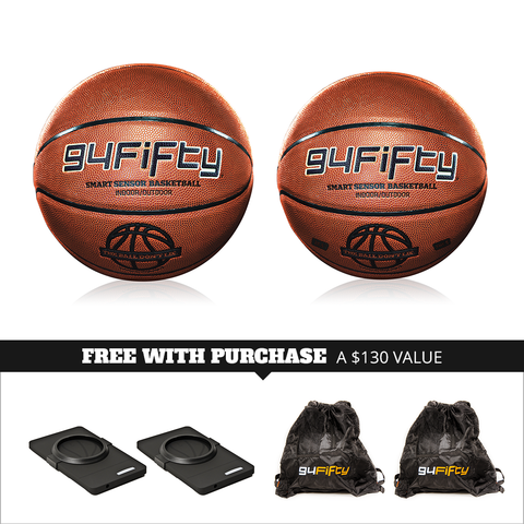 Two Ball 94Fifty Smart Sensor Basketball Bundle